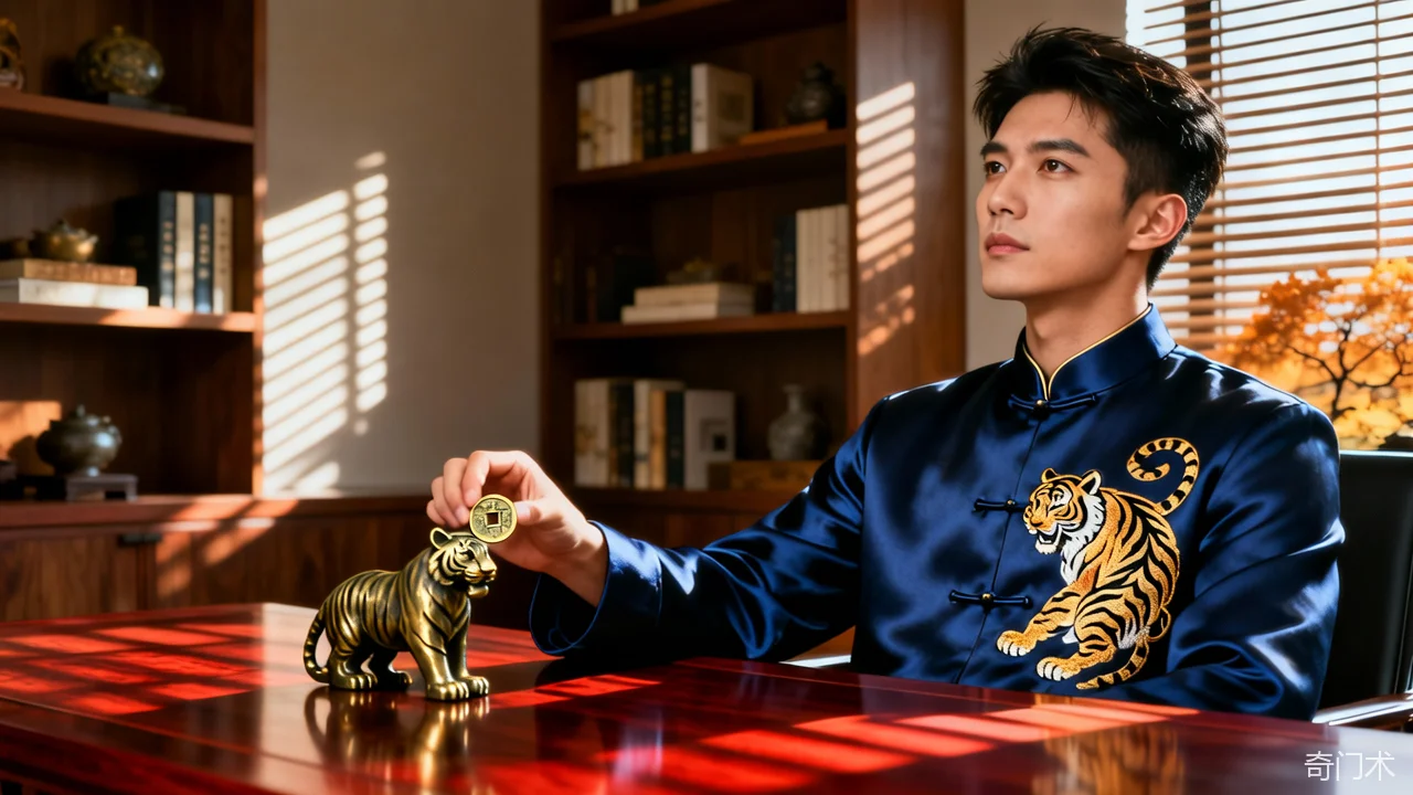 紫微斗数里的武曲星，属虎的男性财运、事业、感情都得看明白